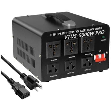 Imagem de Transformador de Tensão 5000W Converte 110V 120V Para 220V 240V ou 220V 240V Para 110V...