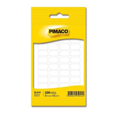 Imagem de Etiqueta adesiva Q-916 retangular branca - Pimaco