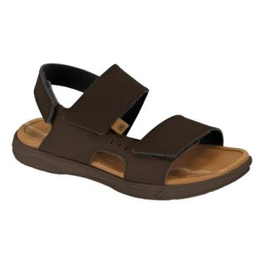 Imagem de Sandália Meninos Molekinho Ajustável Marrom Café Casual, Cafe, 35