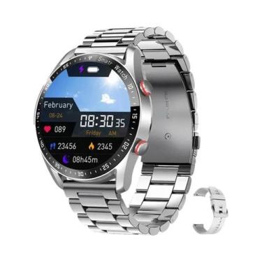 Imagem de Relógio Inteligente Masculino À Prova D'Água Com Bluetooth, ECG, PPG, 