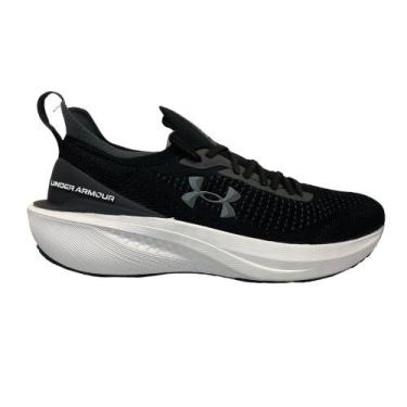 Imagem de Tênis Under Armour Charged Quicker 2 Unissex, 40, Preto, Branco