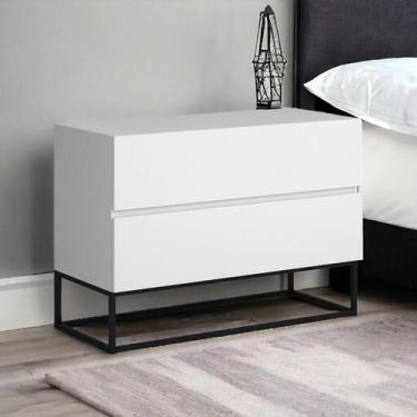 Imagem de Mesinha Lateral De Cabeceiro Modelo Eros 60cm Variedade De Cores Com B