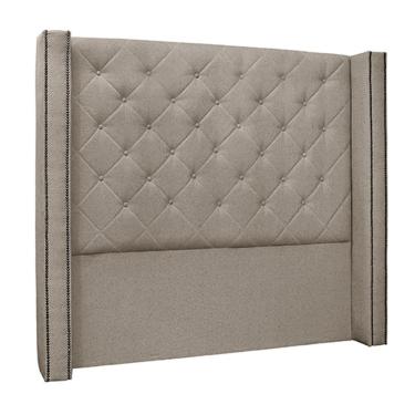 Imagem de Cabeceira Decorativa Casal 1,64M Loewe Linho Areia - Gran Belo