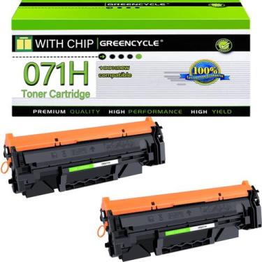 Imagem de Cartucho de toner greencycle 071H CRG-071H preto 2Pk com chip