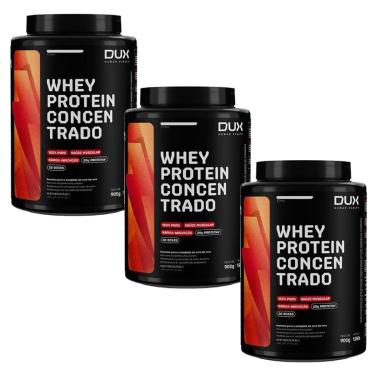 Imagem de Kit 3X Whey Protein Concentrado - 900g Coco - Dux Nutrition-Masculino