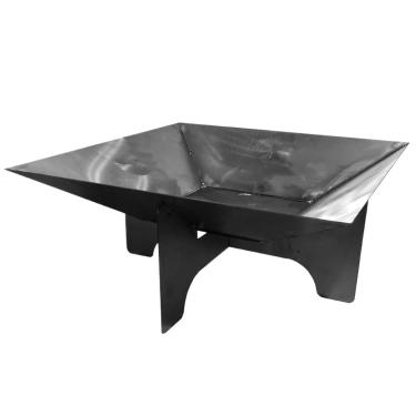 Imagem de Lareira Externa A Lenha Portátil Em Aço Rústica E Resistente