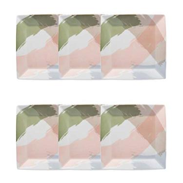 Imagem de Jogo de 6 Pratos Sobremesa 20x20cm Oxford Quartier Sketch