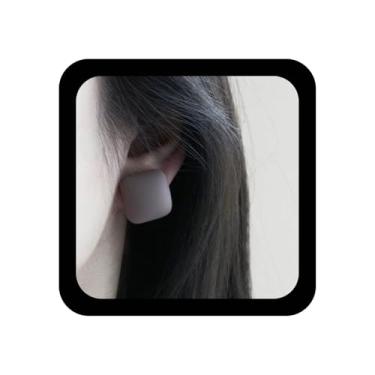 Imagem de Ximdble Brincos quadrados vintage pequenos brincos com pingente geométrico azul martelado minimamente bufante joia para mulheres, Zinco, Sem pedra preciosa