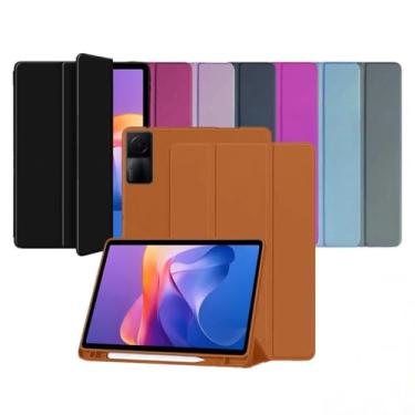 Imagem de Capa Smart Case para Xiaomi Redmi Pad SE 11'' – Magnética, Sleep/Wake, Suporte para Caneta, Tampa Magnética e Suporte Integrado (Marrom, Redmi Pad SE 11'' (Apenas capa))