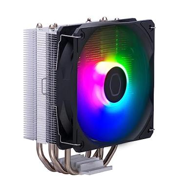 Imagem de Cooler Master Hyper 212 Spectrum V3 ARGB CPU Air Cooler, ventoinha PWM de 120 mm, 4 tubos de calor, cobre niquelado prateado, 152 mm de altura, AMD Ryzen AM5|AM4, suportes Intel LGA 1851|1700|1200