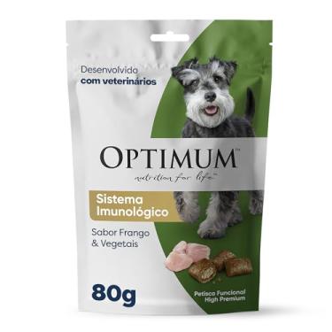 Imagem de Petisco Optimum Sistema Imunológico para Cães Adultos Sabor Frango e Vegetais 80g