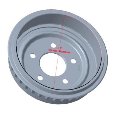 Imagem de Bendix Premium Drum and Rotor Tambor de freio traseiro PDR0713