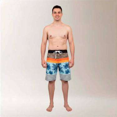 Imagem de Bermuda Surf Masculina Estampa Upside Azul - Ethical, Azul, 46