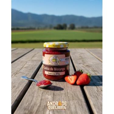Imagem de Geleia de Morango Artesanal 270g - Sabor Clássico da Vovó - Doces Vovó
