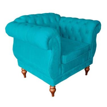 Imagem de Poltrona Leonor Capitone  Para Recepção Sala De Espera Sala De Estar S