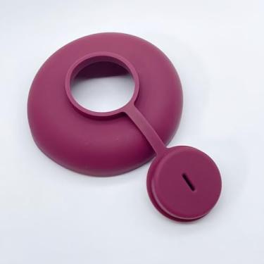 Imagem de Suporte de silicone para sorvete – à prova de vazamento e portátil, suporte de picolé de silicone, reutilizável e seguro para lava-louças para festas, piqueniques, casa (1 peça, roxo)