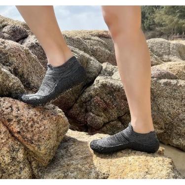 Imagem de Sapatos aquáticos de secagem rápida, meias aquáticas, unissex, para corrida e natação, Cinza, 38 BR