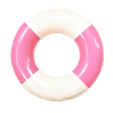 Imagem de Boia Redonda 70cm E 90cm PVC Flexível Resistente Temperaturas Inflável Abrasões Rosa Azul Escuro Praia Lago Clube Piscina Boia(rosa,70cm)