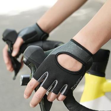 Imagem de Luvas de treino com suporte de envoltório de pulso para homens e mulheres, proteção total da palma da mão, luvas de exercício para levantamento de peso, treinamento, academia, treinamento, flexões