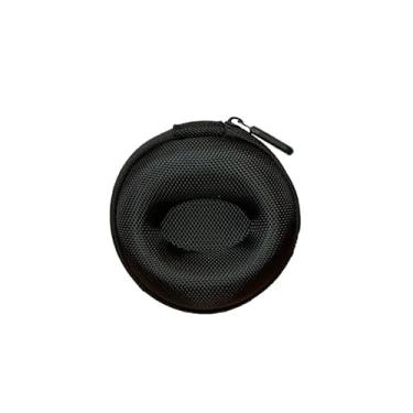 Imagem de Bolsa de armazenamento com zíper redondo 3D resistente à fricção EVA, organizador multiuso para viagens e uso diário (preto)