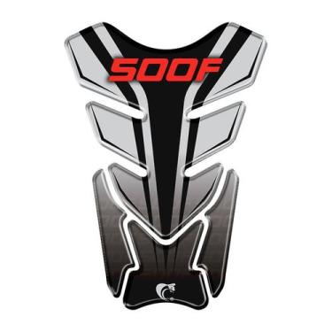 Imagem de Protetor De Tanque Adesivo Cb500F - Cobra Motoparts, Preto, Cinza e Ve