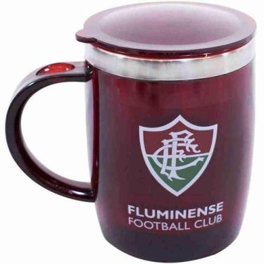 Imagem de Caneca Térmica Com Tampa 450Ml - Fluminense - Mileno