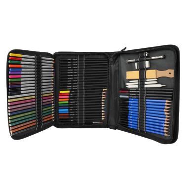 Imagem de Conjunto de lápis Sketch & Colorido, 63 peças com lápis de grafite