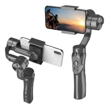 Imagem de Estabilizador portátil Gimbal de 3 eixos Tripé celular 3 Axis - Enviam