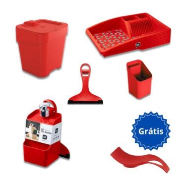 Imagem de Kit 6 Organizadores De Pia Uz Brinde Apoio De Colher - UZ UTILIDADES, 