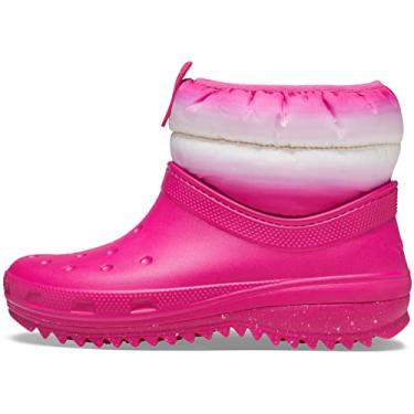 Imagem de Crocs Bota feminina clássica Neo Puff Shorty W, Estuque rosa (candy), 33
