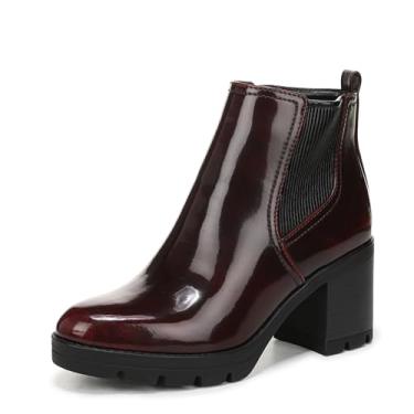 Imagem de Naturalizer Bota feminina Madalynn Gore Chelsea, Vinho tinto, 8.5 Wide