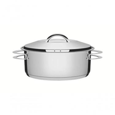 Imagem de Caçarola Rasa Tramontina Solar 24cm Em Aço Inox