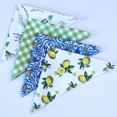 Imagem de Kit 2 Guardanapos De Tecido Estampado Allegra 100% Poliéster - Valle D