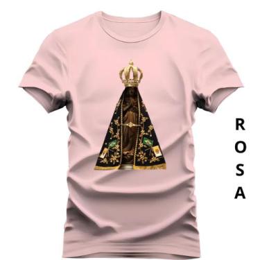 Imagem de Camiseta Unissex Camisa Estampada Nossa Senhora Aparecida 100% Algodão