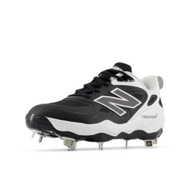 Imagem de New Balance Tênis feminino Fresh Foam X Velo V4 Metal Softball, Preto/branco, 9