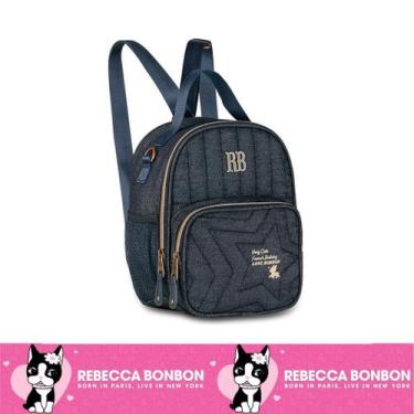 Imagem de Lancheira Térmica Jeans Rebecca Bonbon Original, LANCHEIRA Azul Jeans