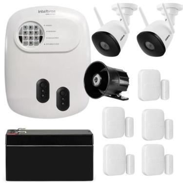 Imagem de Kit De Alarme 5 Sensores Com 02 Câmera Wi-fi Im5 S Externa - INTELBRAS