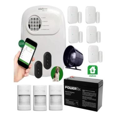 Imagem de Kit Alarme 3 Sensor Ivp 1000 Infra Sf E 5 Magnéti Intelbras