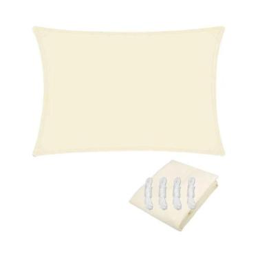 Imagem de Dossel Retangular Impermeável com Proteção UV - Vela de Sol para Jardi