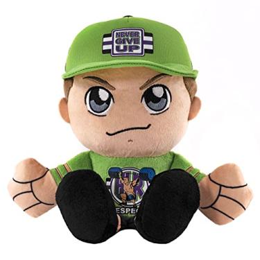 Imagem de Bleacher Creatures WWE John Cena de pelúcia Kuricha de 20 cm – Superstar de luta livre inspirado em Chibi macio