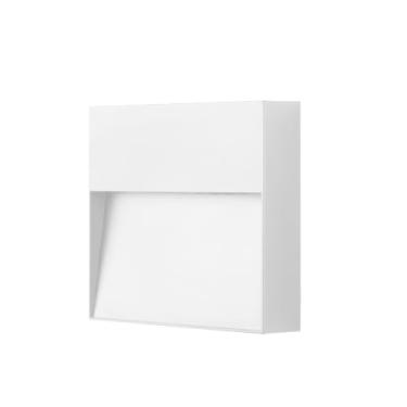 Imagem de Balizador Helles LED Quadrado IP65 Bivolt 8W 3.000K - Branco