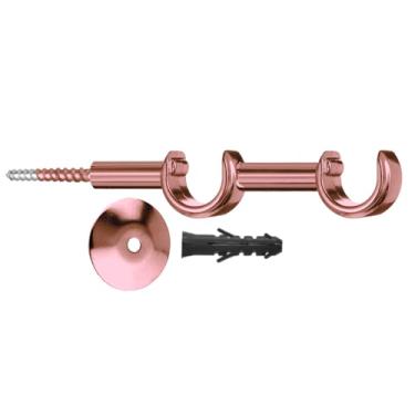 Imagem de SUPORTE LEAO 19MM X 19MM C/PARAFUSO C/ROSETA-GOLD ROSE