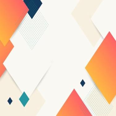 Imagem de Quadro Decorativo Abstrato Colorido com Moldura para Parede Sala Escritório Decorativa 40x40cm