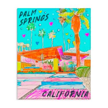 Imagem de Stupell Industries Arte de parede em tela Palm Springs Canyon, design por Jess Stempel, 76 x 61 cm