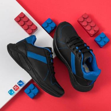 Imagem de Tênis Infantil Preto Escolar E Passeio - PINOKIO CALÇADOS, Preto, 28