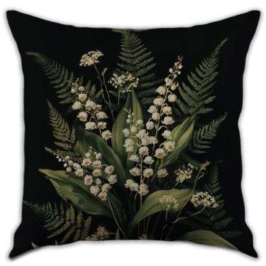 Imagem de RBAFAO William Morris Inspirado Abstrato Vintage Fox Design Fronhas Decoração de Casa Arte Capa de Almofada para Cama Sofá Sala de Estar, Carro Interior e Exterior (Verde, 45,7 x 45,7 cm)