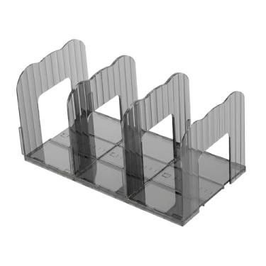 Imagem de YWJLQH Organizador de Bolsas com Divisórias de Prateleira Ajustáveis ​​para Armário, Ideal para Escritório E Quarto, Grades pretas transparentes com 3 elementos