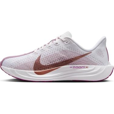 Imagem de Nike Pegasus Turbo 4 Tênis feminino com cadarço, Branco/Bronze Vermelho Metálico, 35 BR