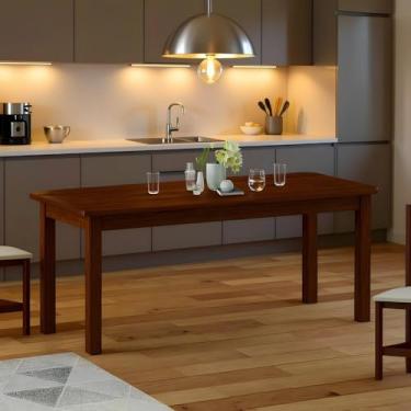 Imagem de Mesa de Jantar 2m em Madeira Maciça para 8 Cadeiras