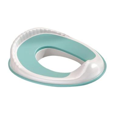Imagem de oshhni Assento de treinamento para penico de bebê com proteção contra respingos e suporte confortável e macio para vaso sanitário infantil, vaso sanitário de, Azul